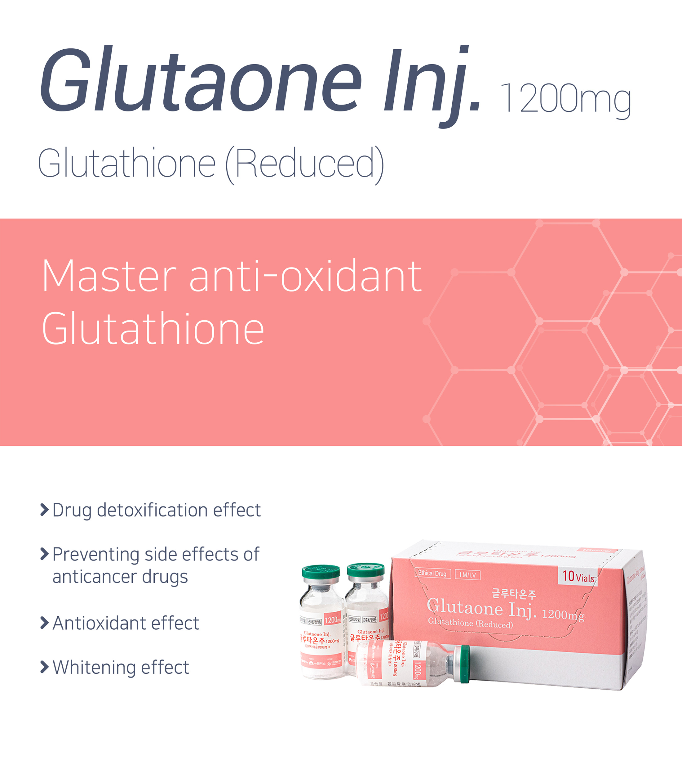 glutathione ampoule toner Glutaone Inj 1200mg - Buy Online