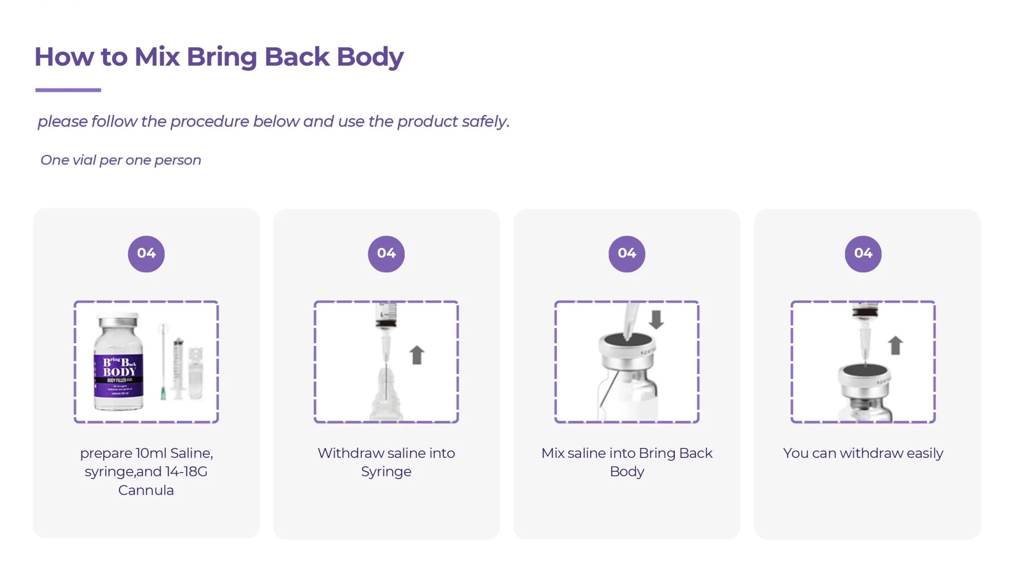 Bring Back Body Filler Buy Online | Derma Solution